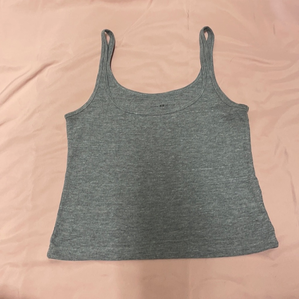 Brandy Melville Gray Crop Tank Top
